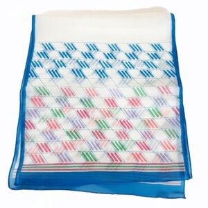 Vintage Italian Rectangle Scarf / Hair Scarf